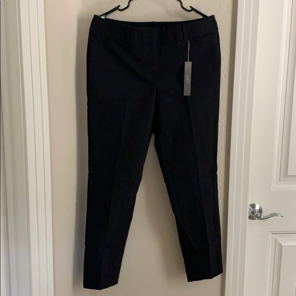 LOFT Black Julie Skinny Dress Pants